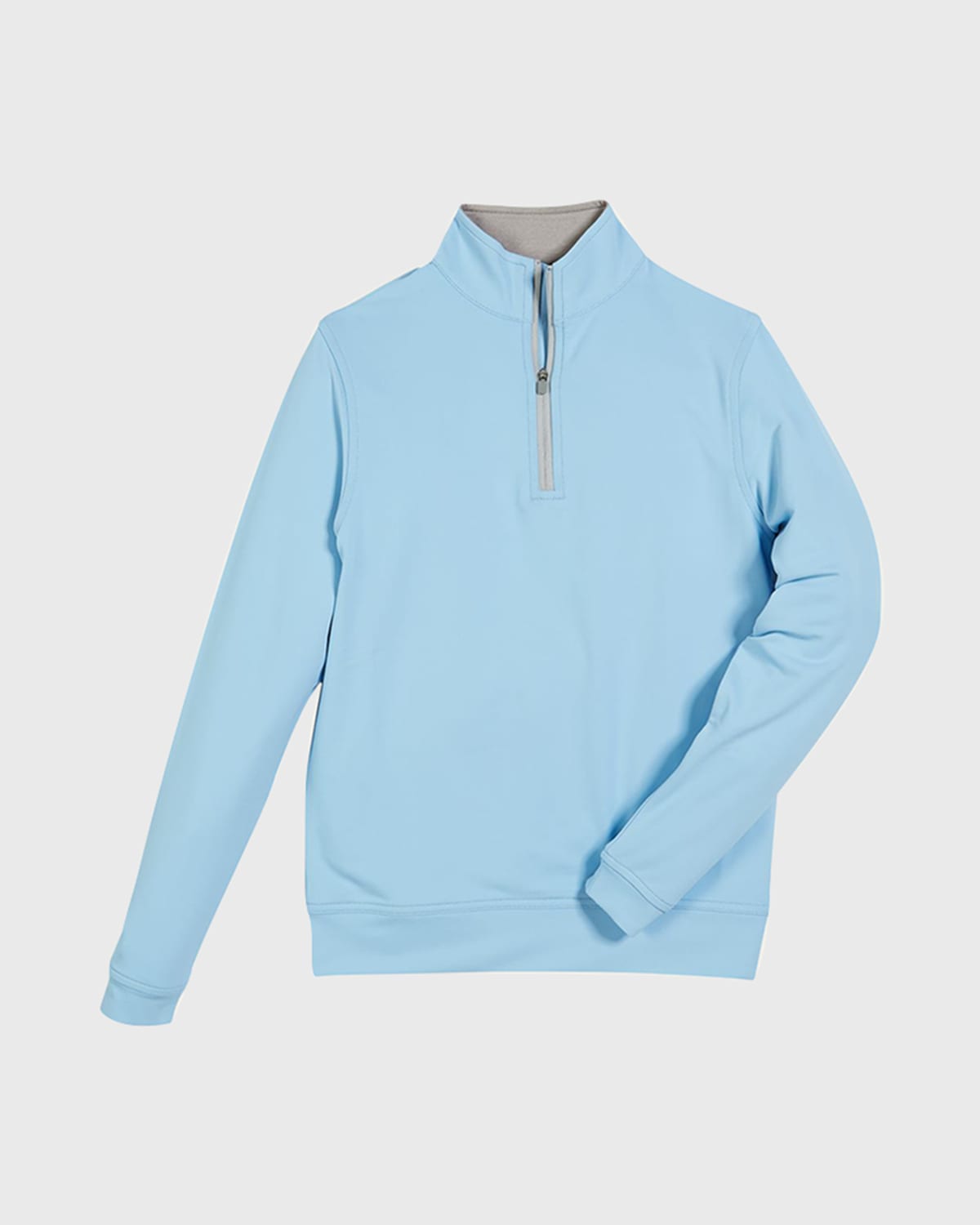 Peter Millar Stretch Terry Quarter Zip Popover, Youth In Blue