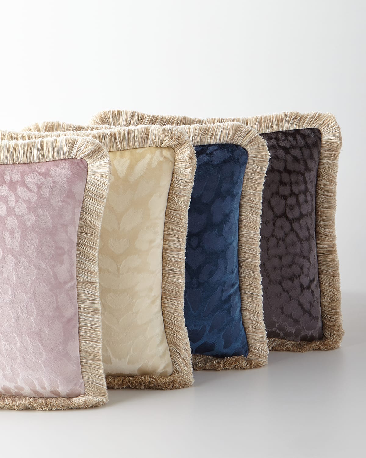Roberto Cavalli Monogram Velvet Pillow, 16"sq.