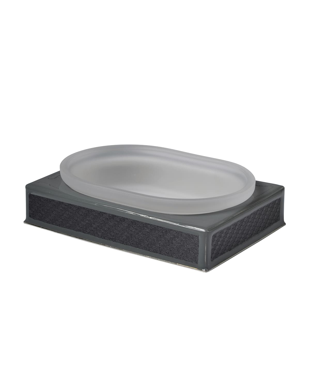 Mike & Ally Le Mans Square Soap Dish In Gray