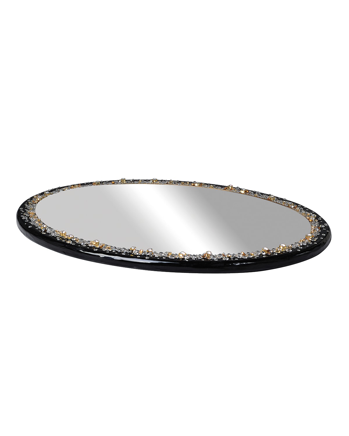Mike & Ally Duchess Vanity Tray In Black/gold
