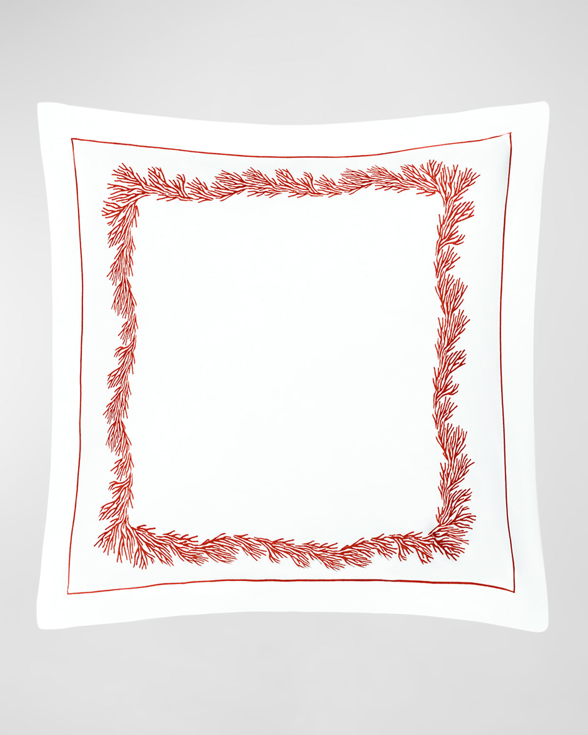 Matouk 520 Thread-count Euro Sham In Red