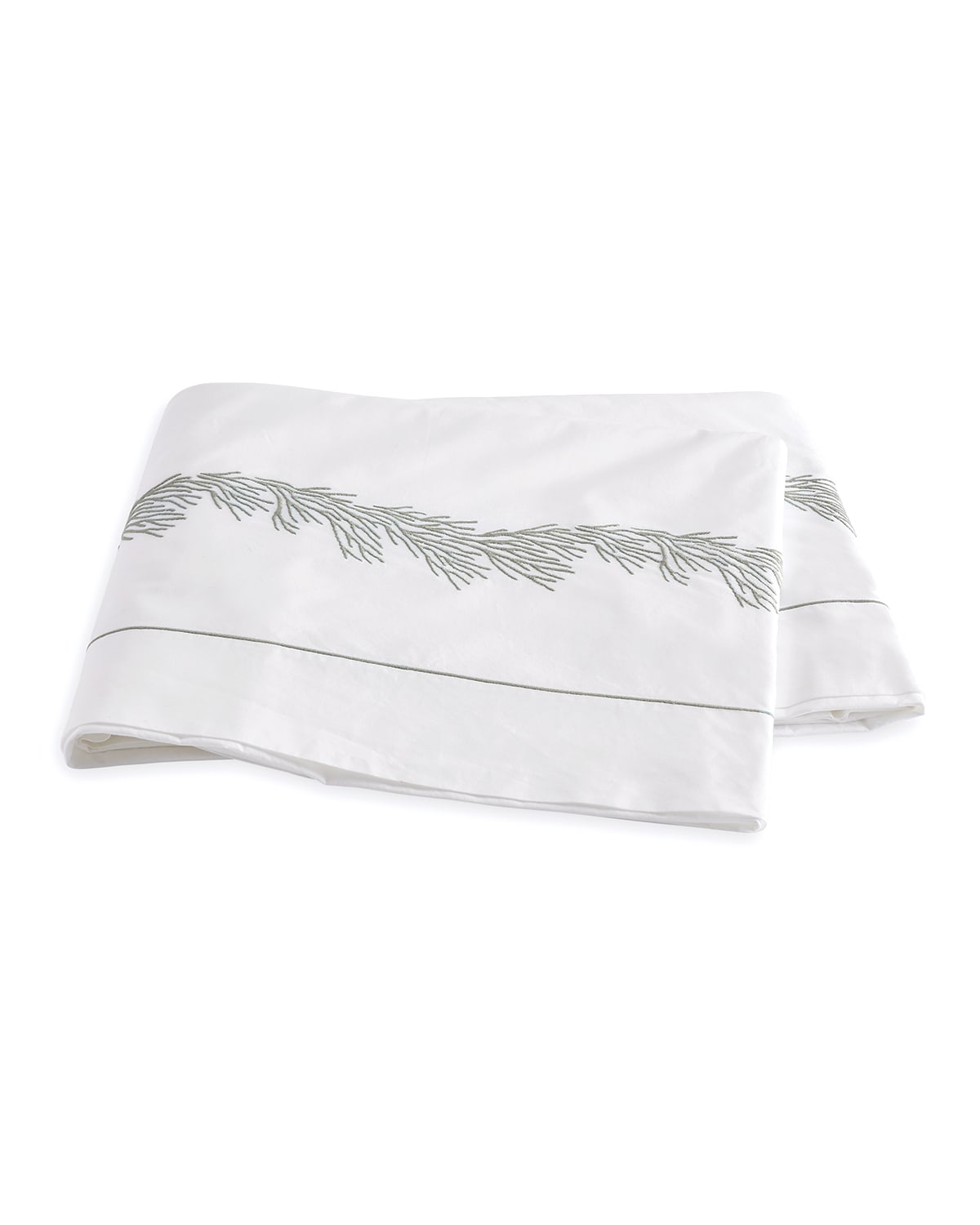 Matouk 520 Thread-count Full/queen Flat Sheet In Beige