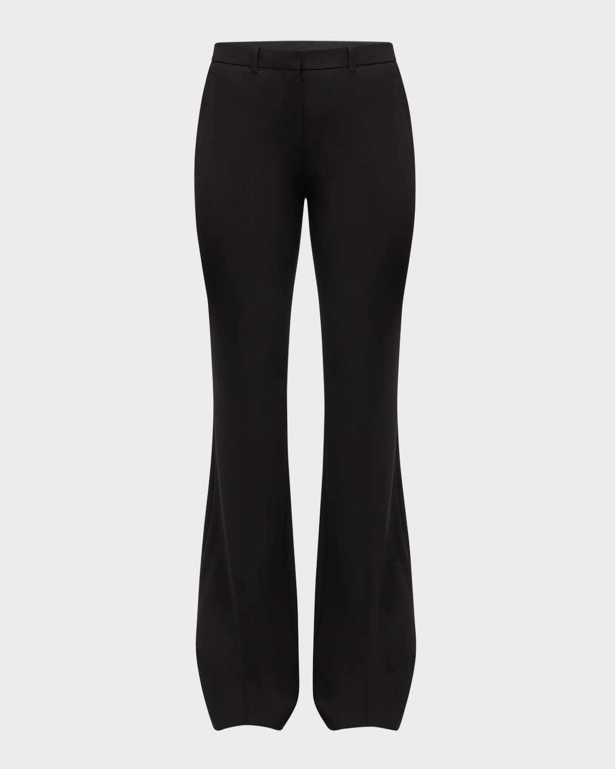 High-rise wide wool-blend pants