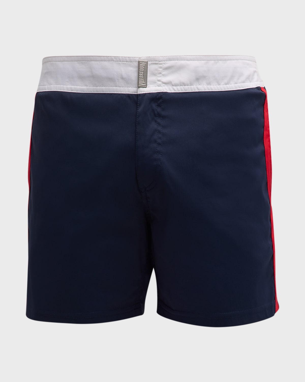 Shop Vilebrequin Men's Merle Swim Trunks In Navy