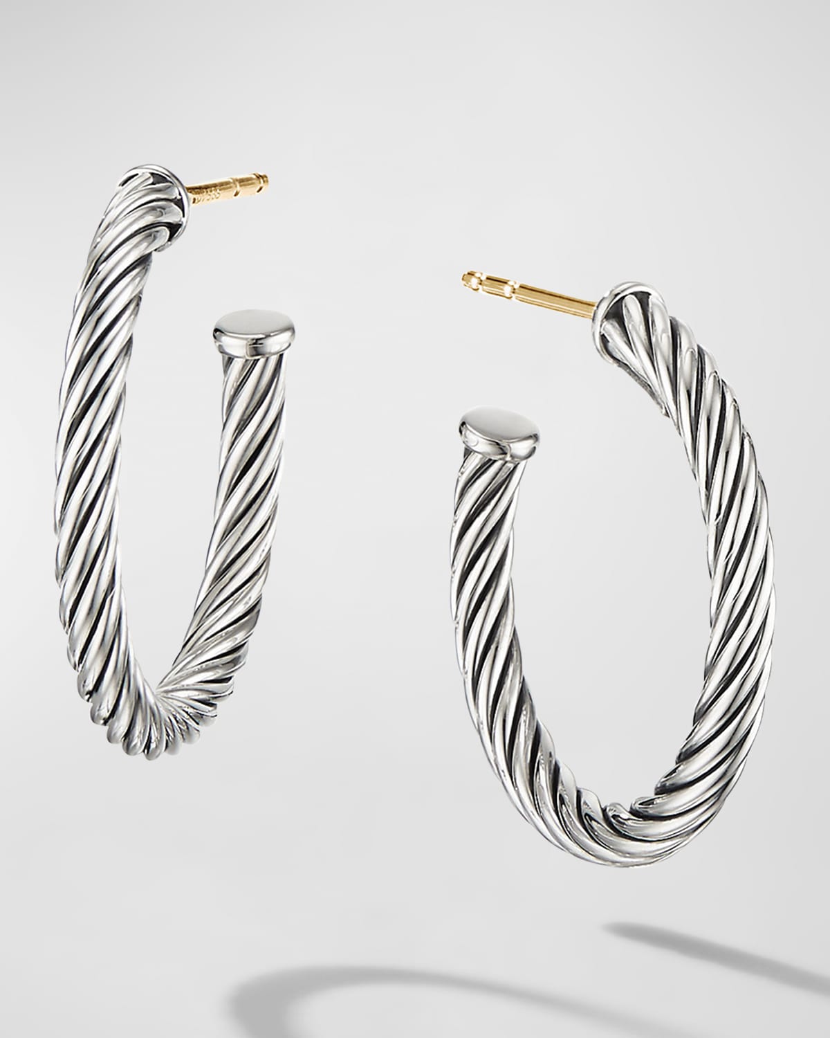 David Yurman Cablespira Hoop Earrings, 0.75"