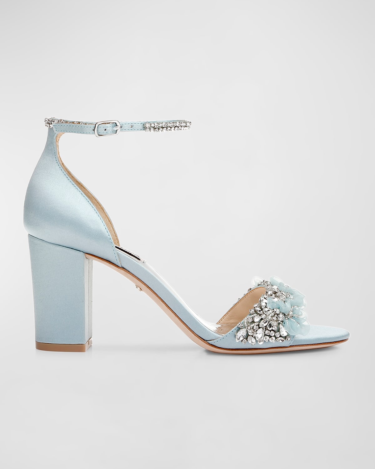 Badgley Mischka Finesse Ankle Strap Sandal In Mist St