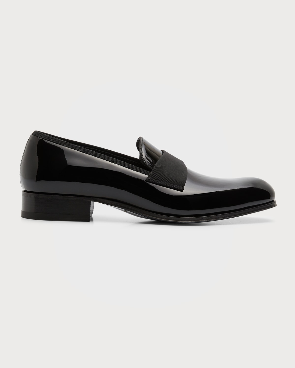 Shop Tom Ford Men's Edgar Patent Leather Loafers In Black