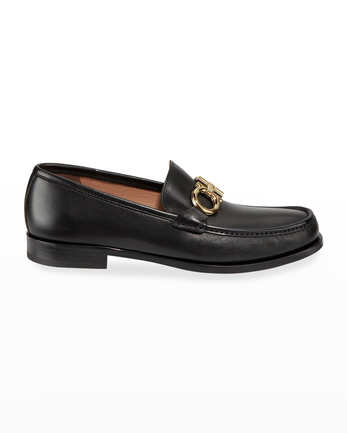 Salvatore Ferragamo Bramante Loafer Slip On Nero Loafer with Gancini buckle - Men | Ferragamo main image 3