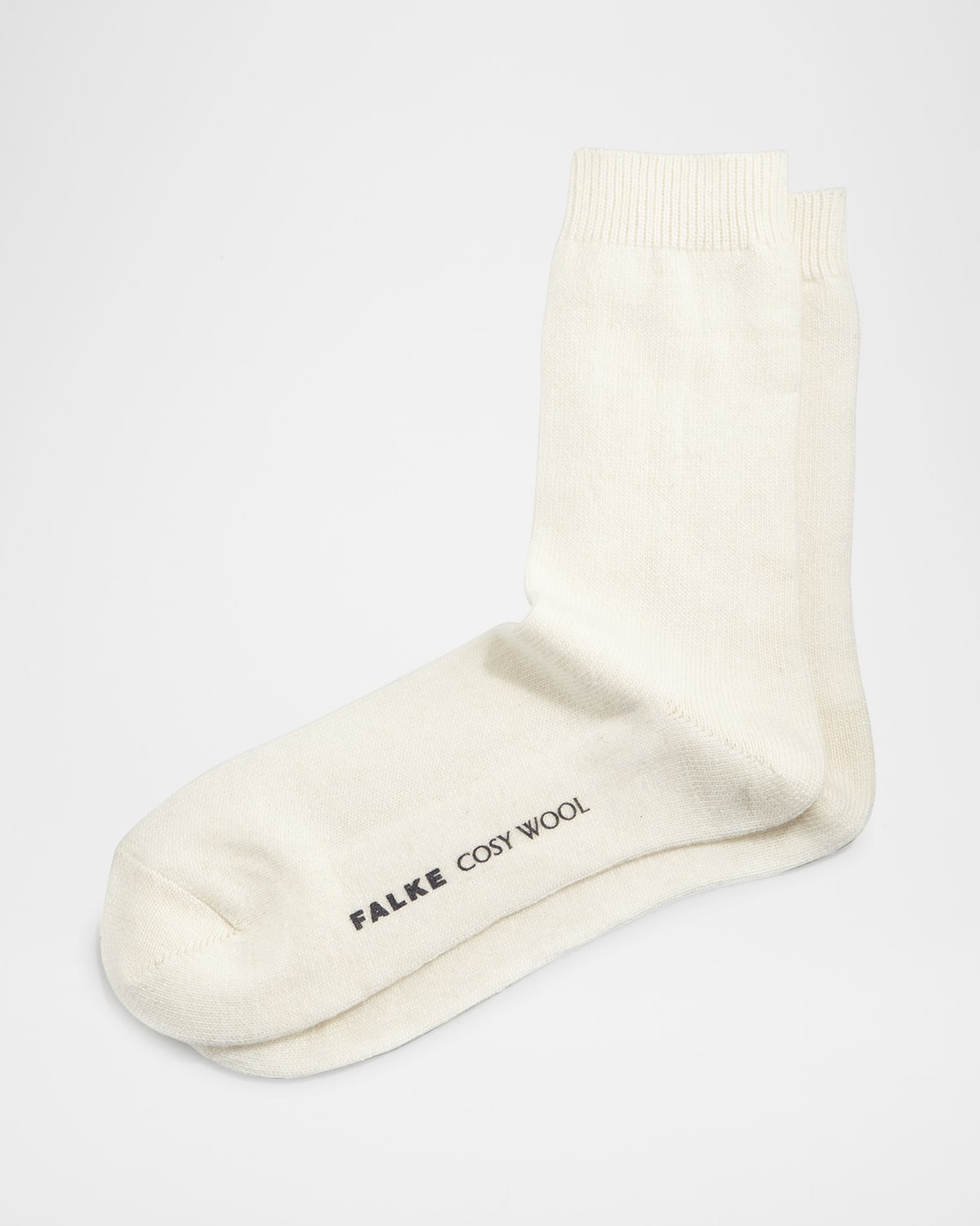 Falke Cashmere & Wool-blend Cozy Socks In Ivory