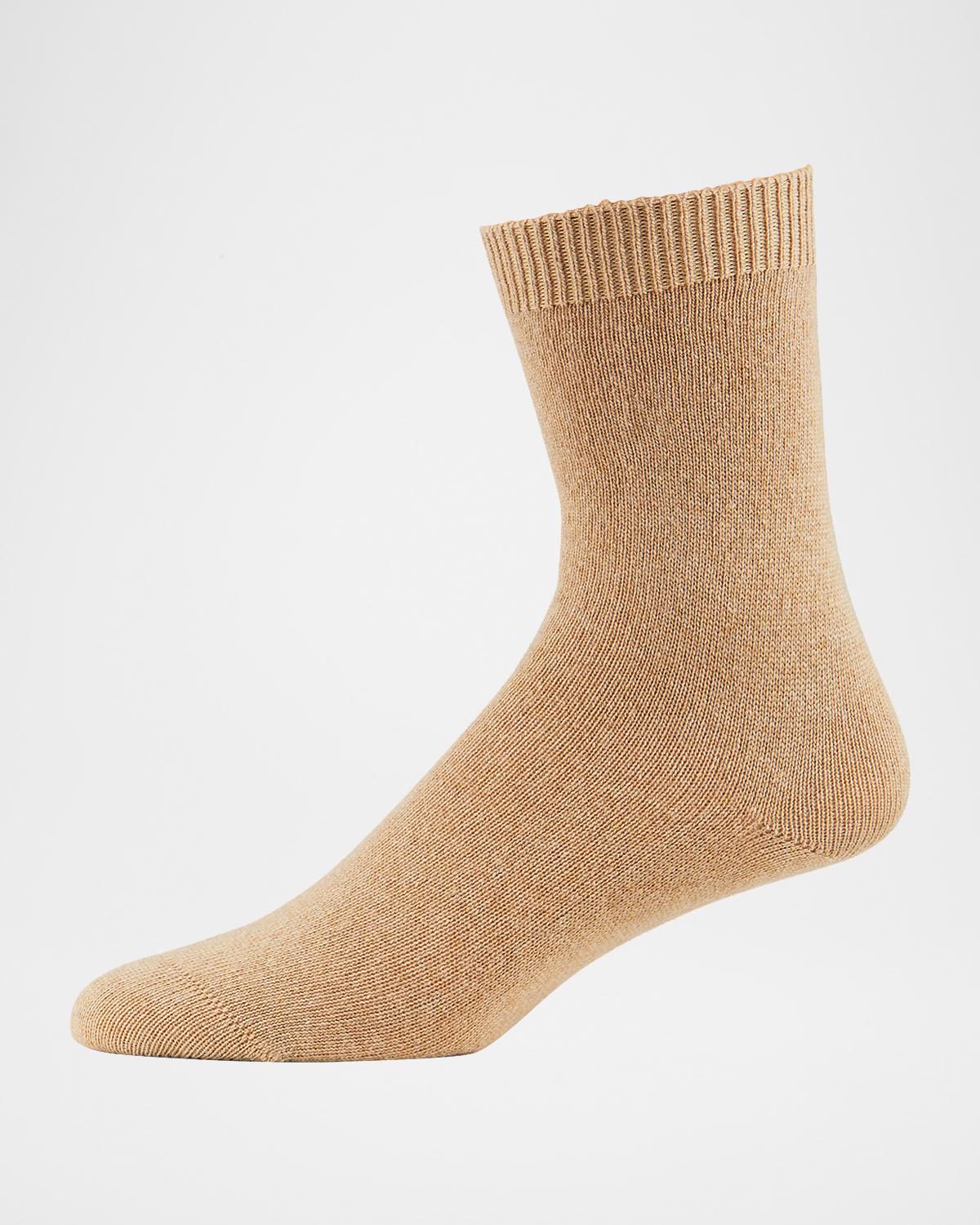Falke Cashmere & Wool-blend Cozy Socks In Camel