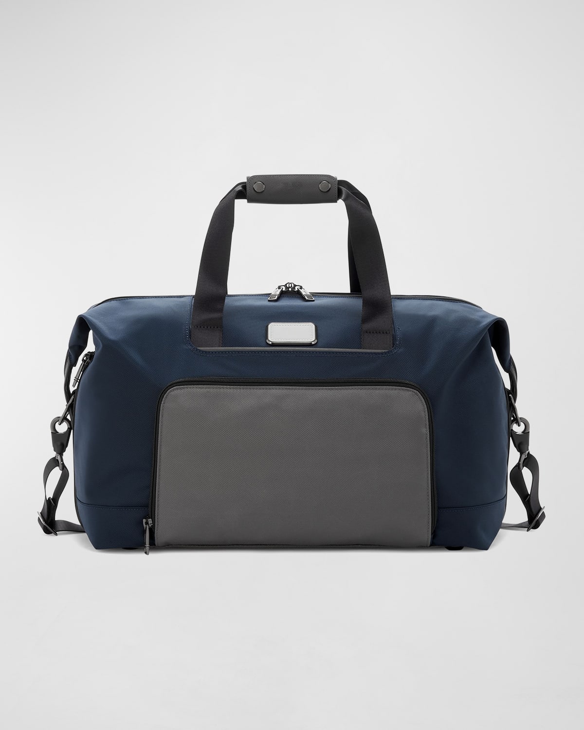 Tumi Alpha 3 Double Expansion Satchel In Navy/grey