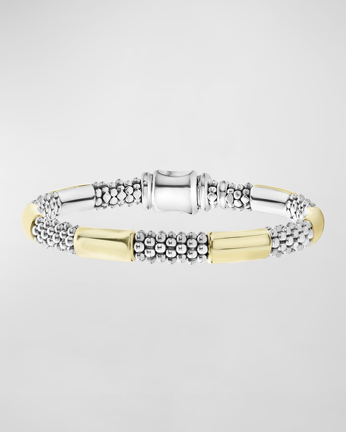 High Bar 6-Station Bracelet w/ 18k Gold, 6-7"L