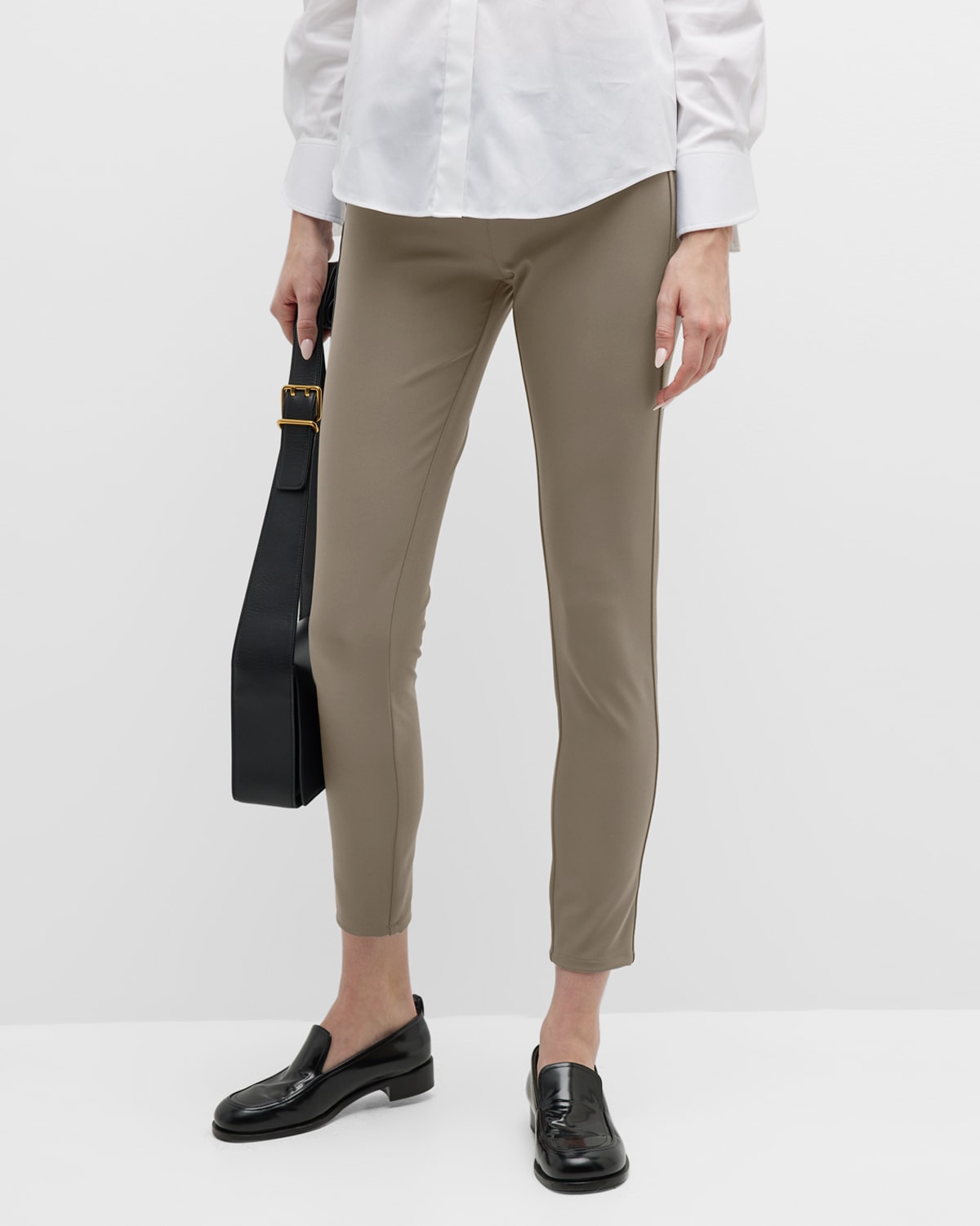 Shop Lafayette 148 Plus Size Mercer Acclaimed Stretch Skinny Jeans In Nougat