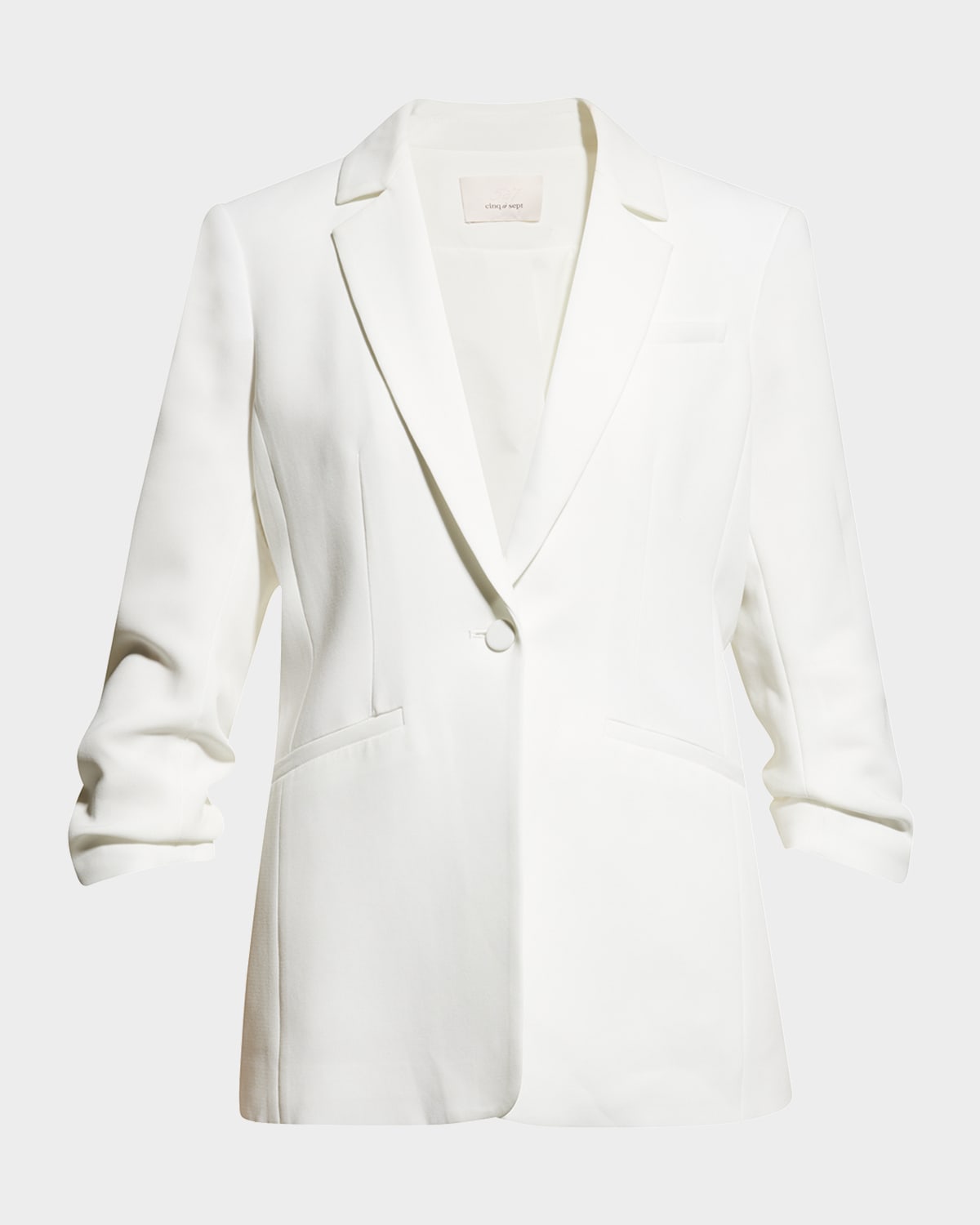 Khloe Crepe 3/4-Sleeve Blazer