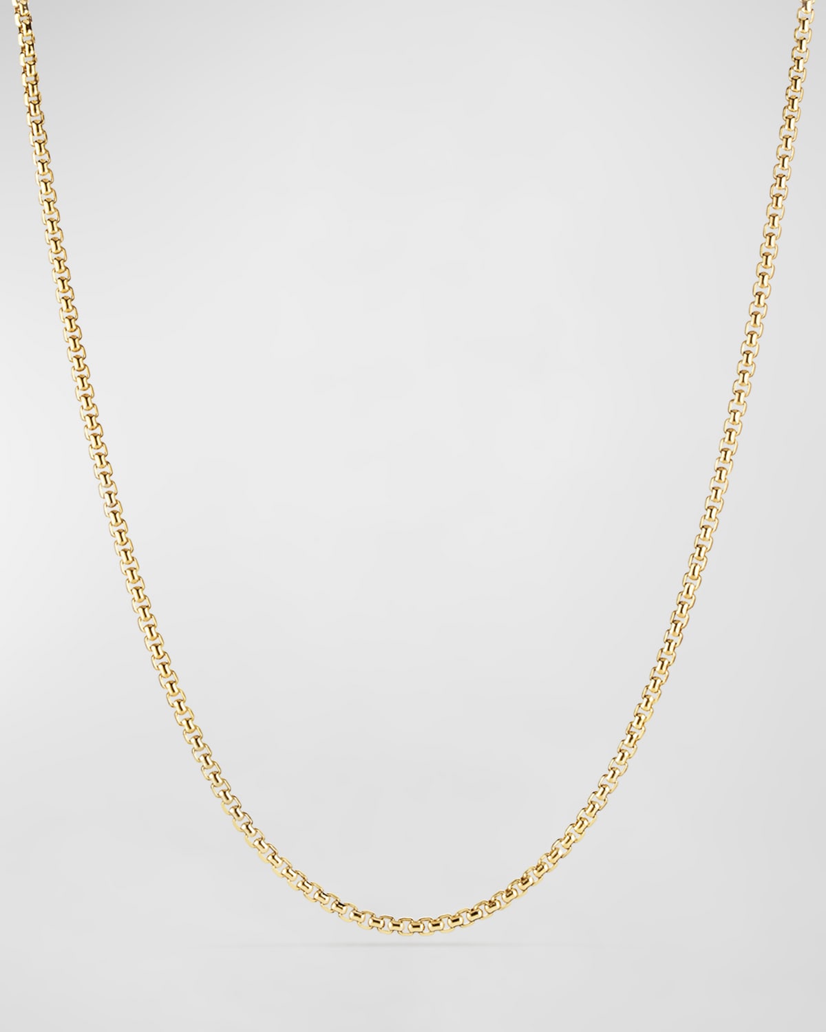 David Yurman Men's Medium Box Chain Necklace In 18k Gold, 26"