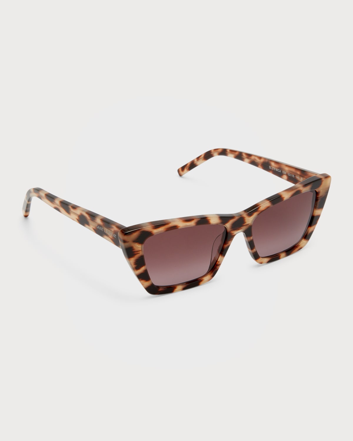 Saint Laurent Women's Feminine Fashion Icons Mica 53mm Cat-eye Sunglasses In Beige