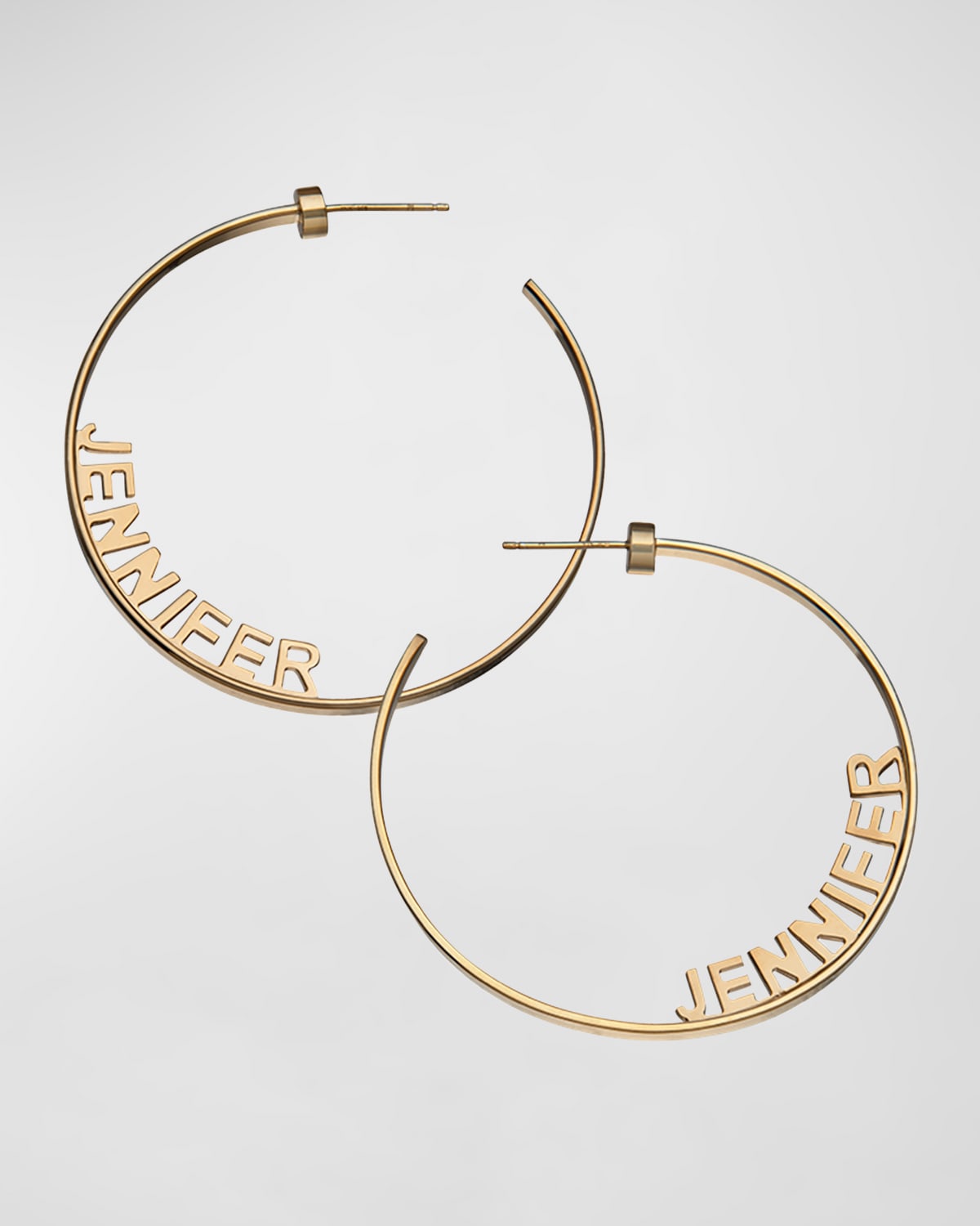 Jennifer Zeuner Ciara Personalized Hoop Earrings