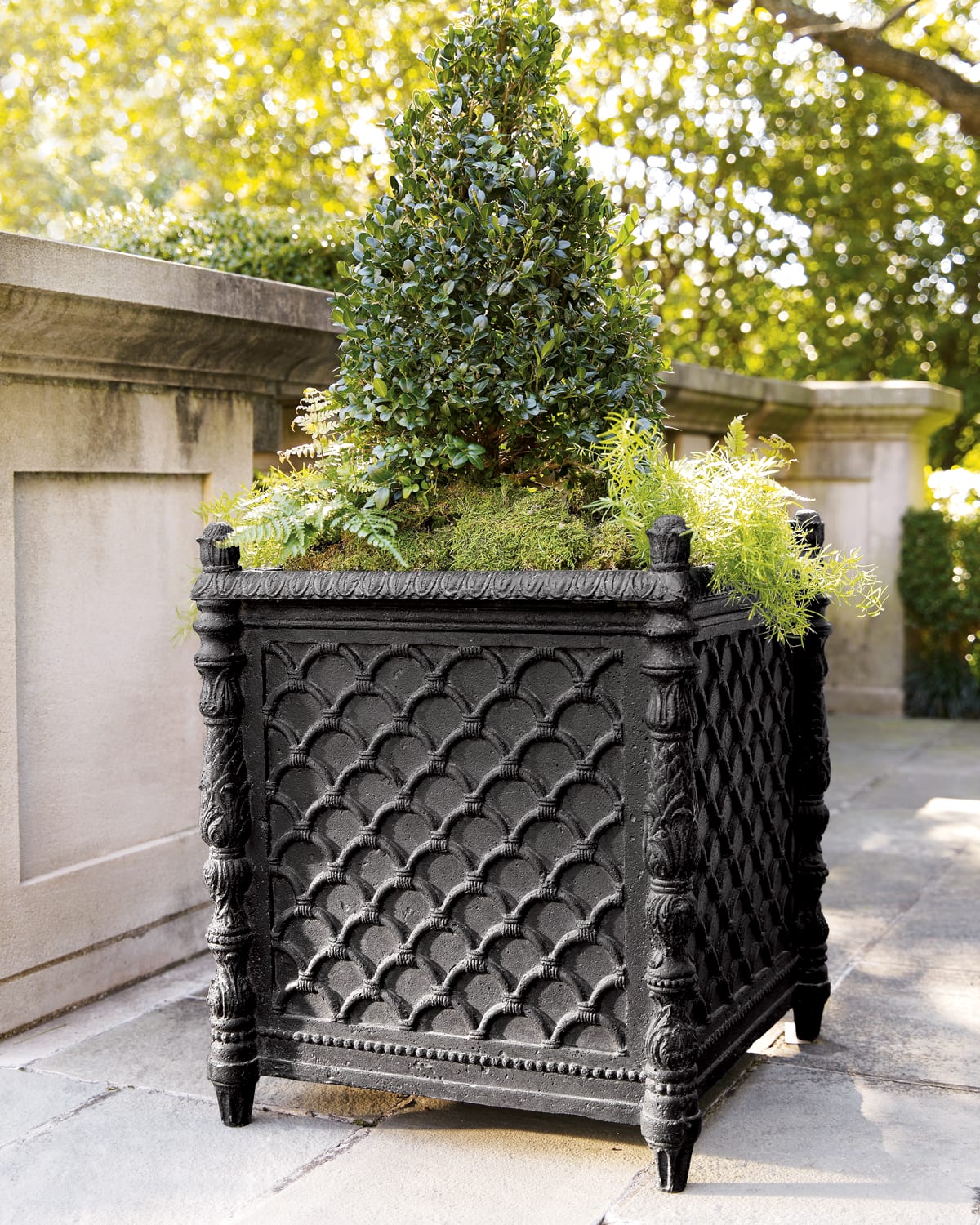 Neiman Marcus Lucia Planter In Black