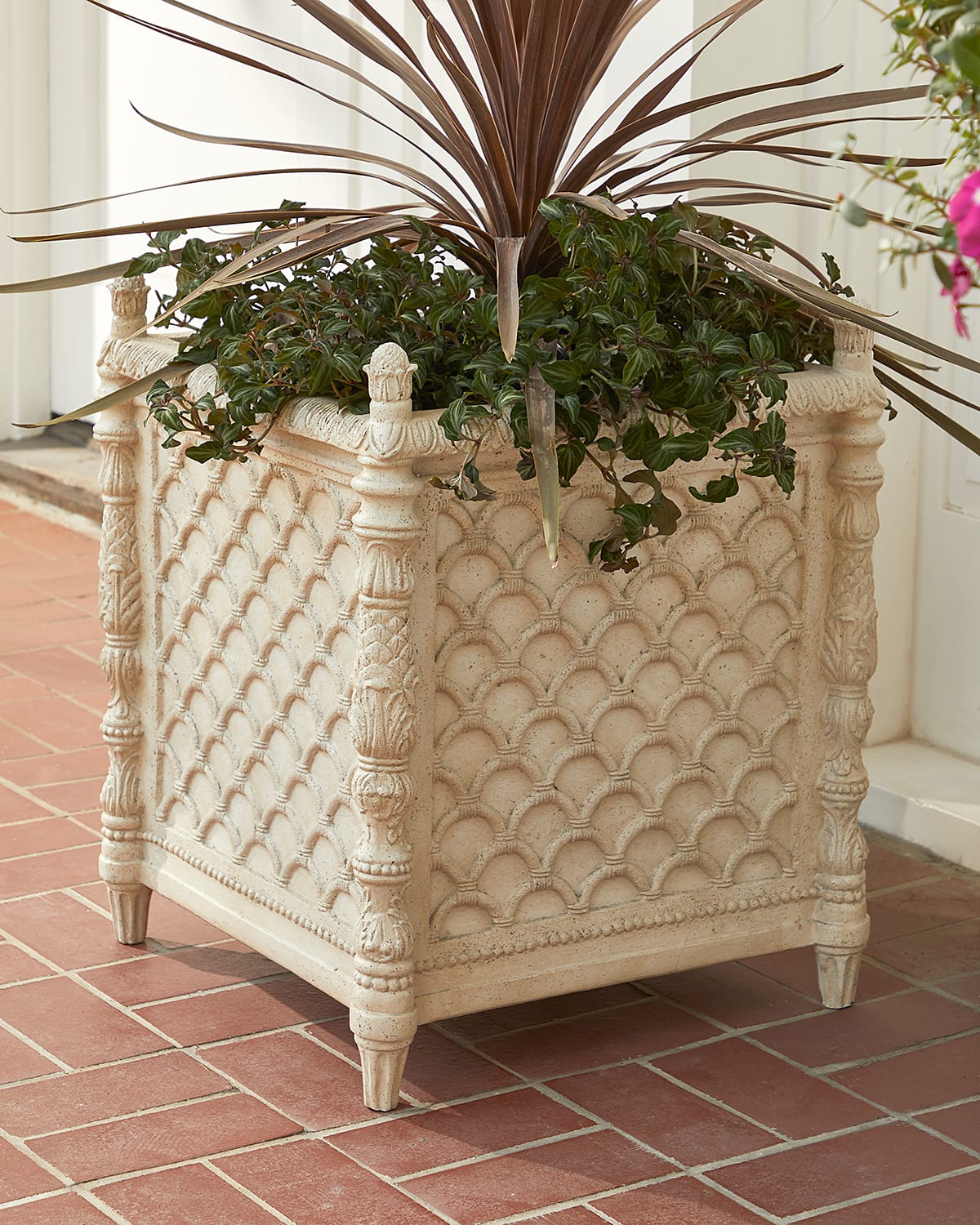 Neiman Marcus Lucia Planter In Neutral