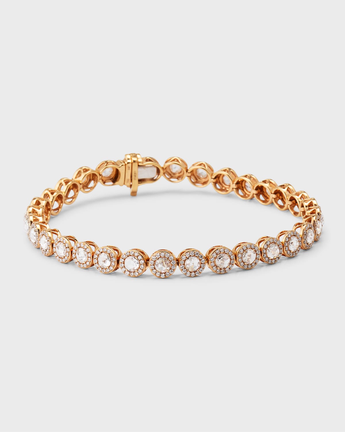 Scallop Diamond Tennis Bracelet, 3.5tcw