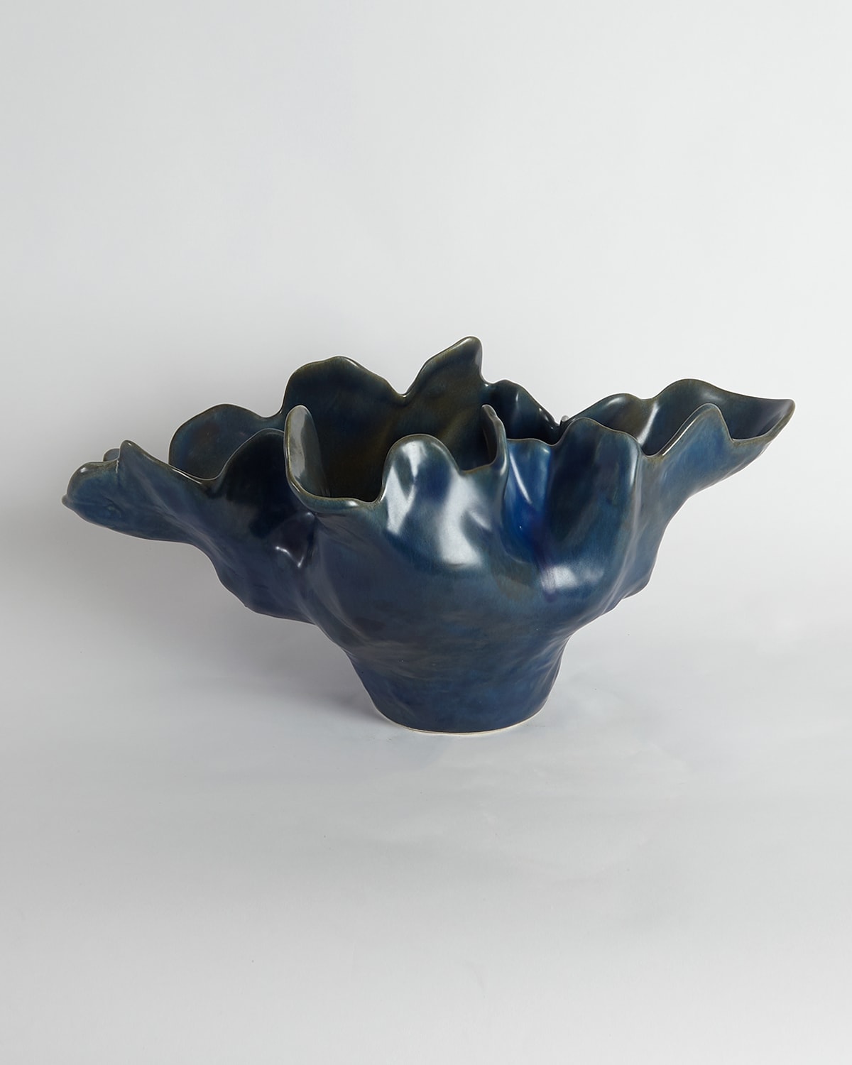 Shop Global Views Medium Meteor Bowl In Blue