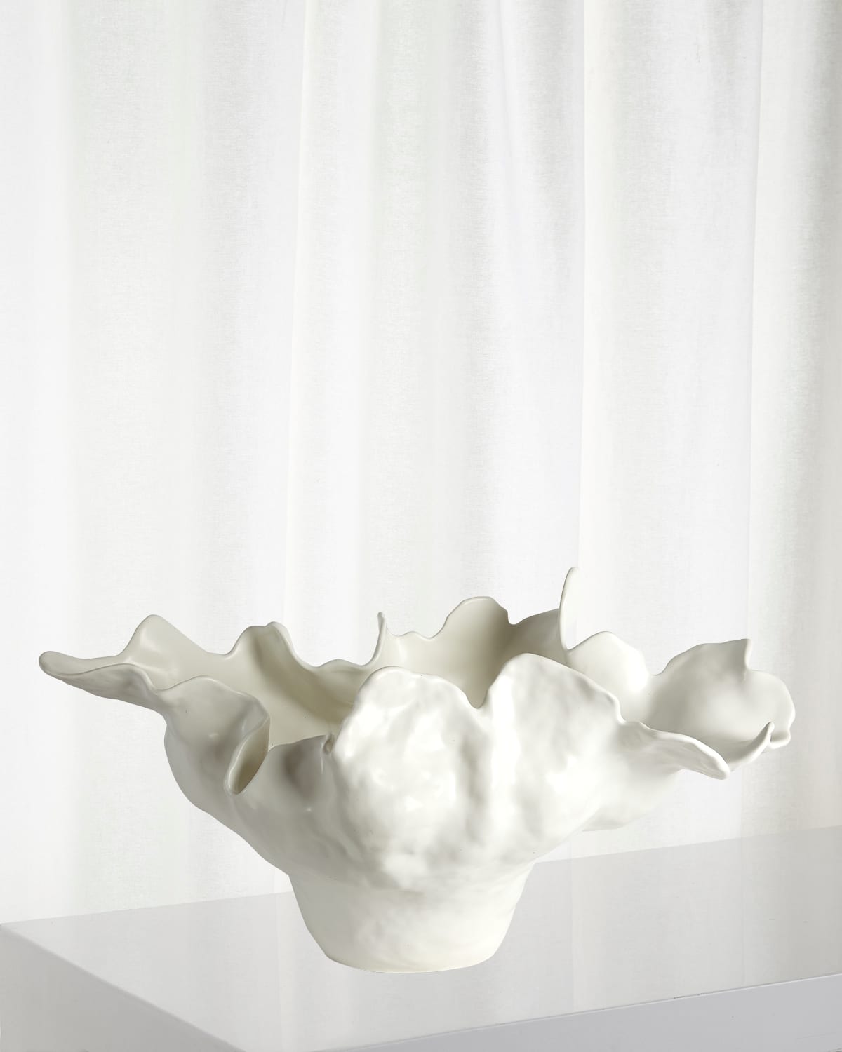Global Views Large Meteor Bowl In White