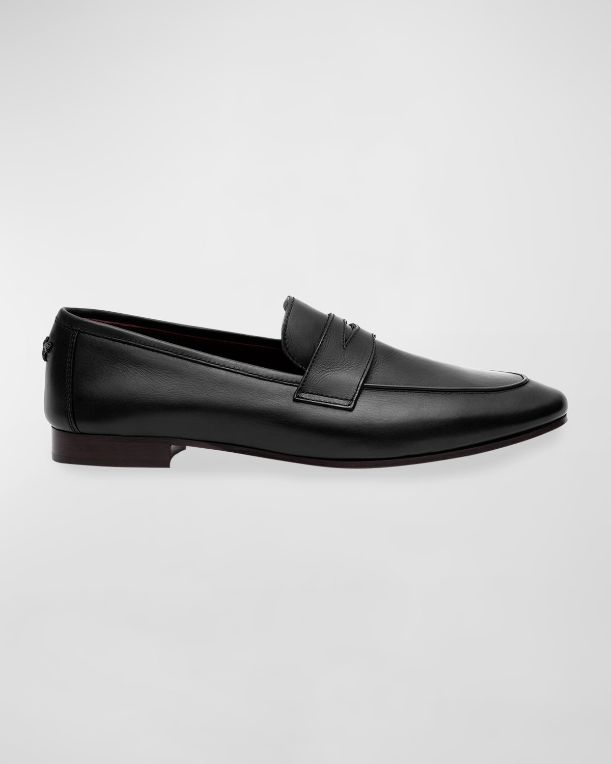 Flaneur Leather Flat Penny Loafers