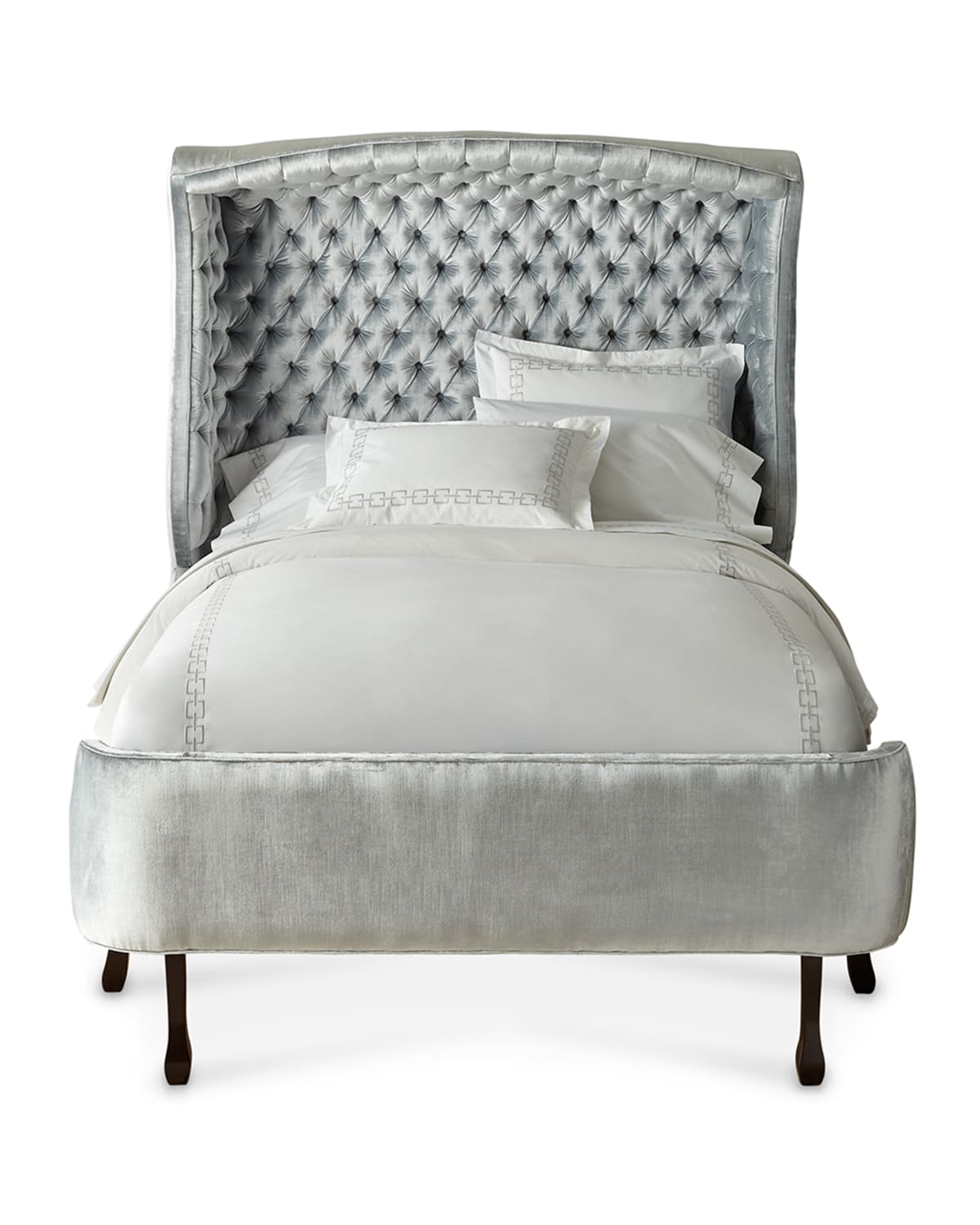 Haute House Arlo Hooded King Bed In Silver