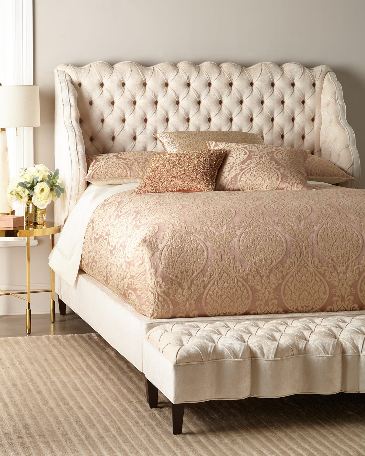 Haute House Madelena Wingback Queen Bed