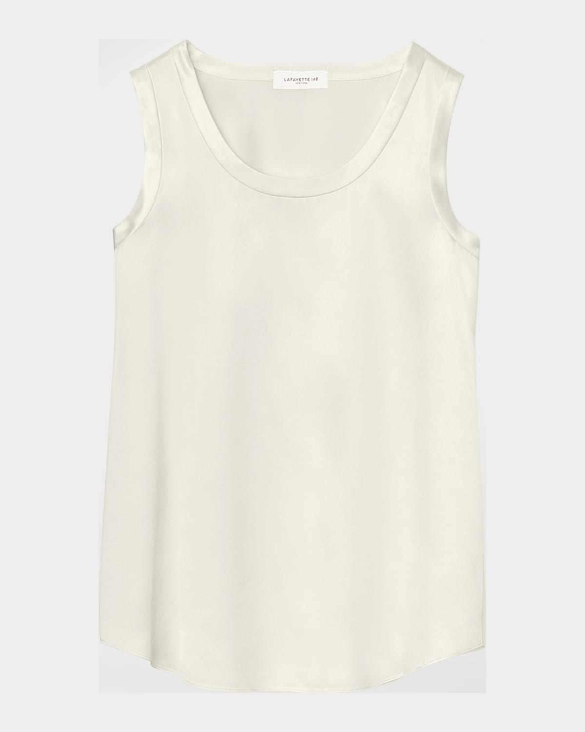 Lafayette 148 Perla Blouse In Charmeuse In Raffia