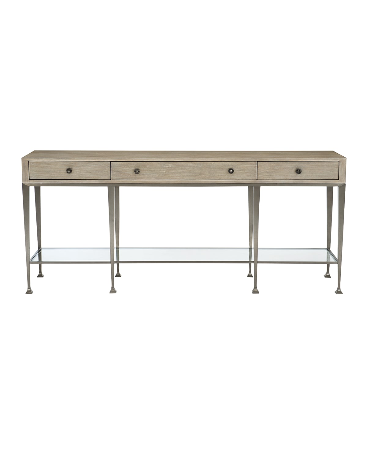 Bernhardt Santa Barbara Metal Base Console Table