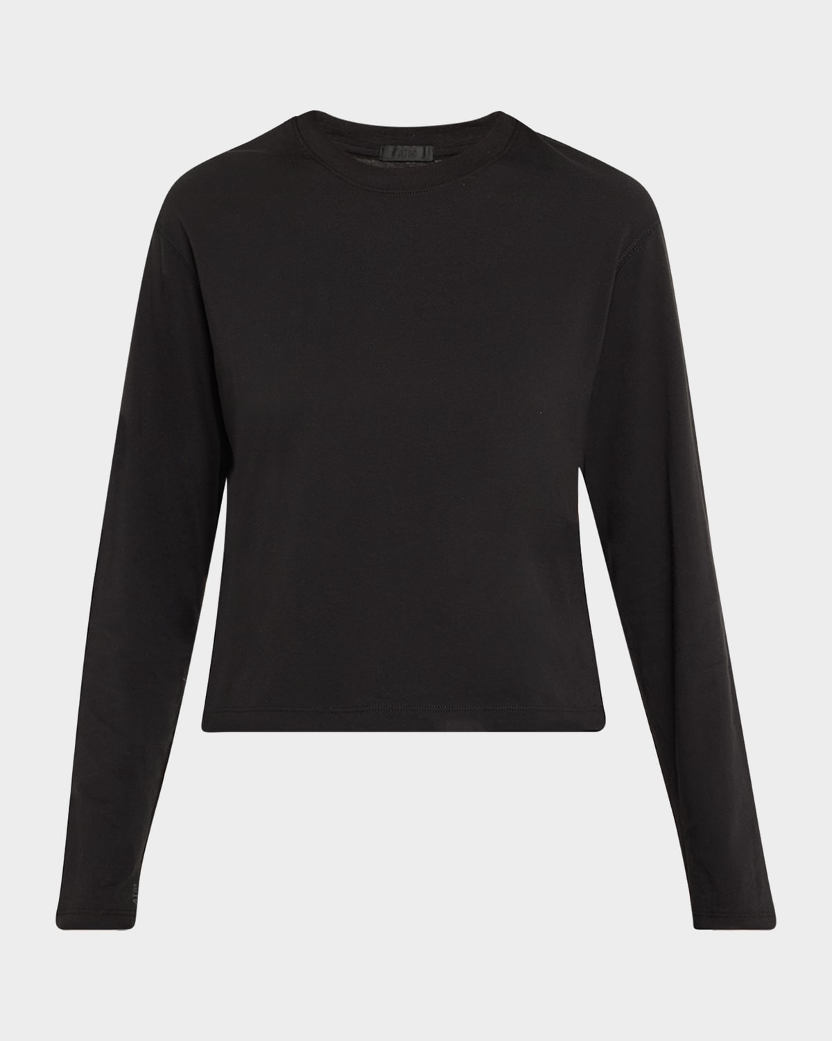 Atm Anthony Thomas Melillo Classic Jersey Long Sleeve Boy Tee In Black