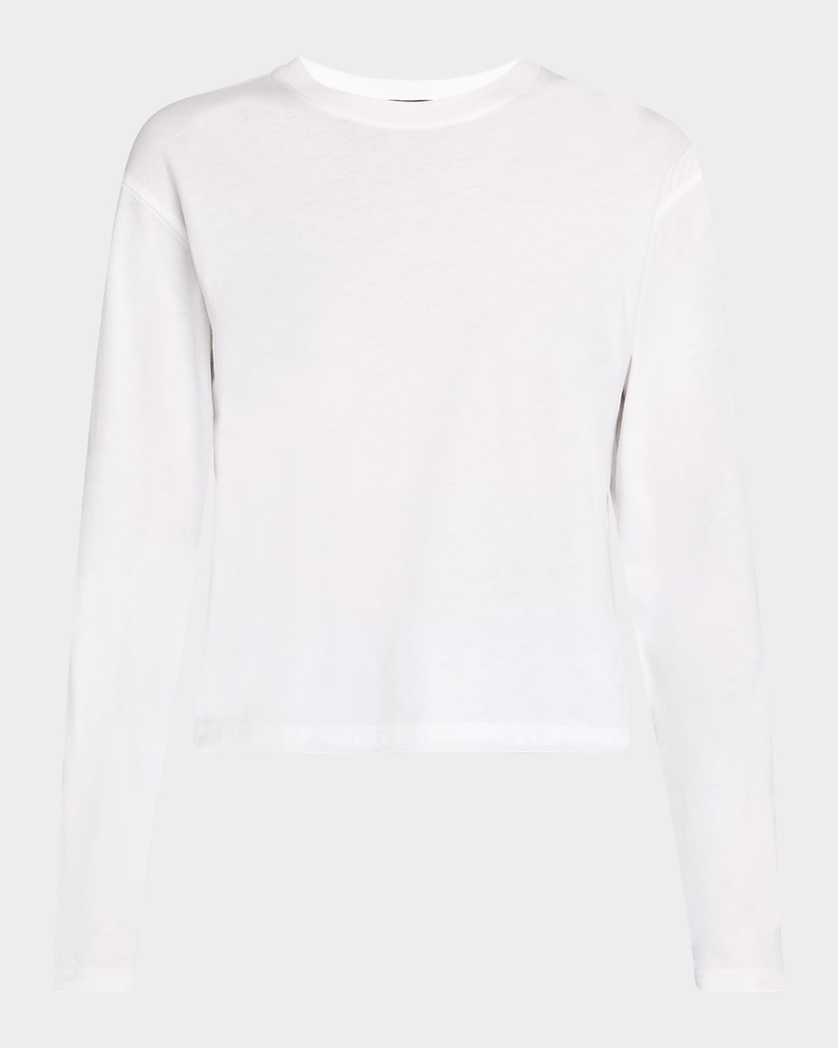 Atm Anthony Thomas Melillo Classic Jersey Long-sleeve Boy Tee In White In White