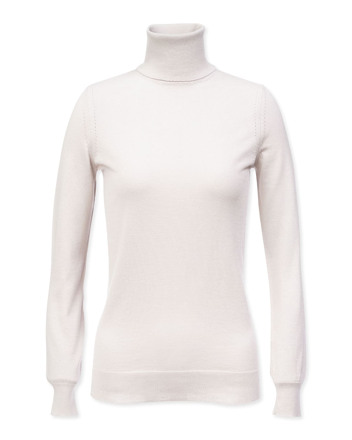 Loro Piana Featherweight Cashmere Turtleneck Sweater In Tapioca