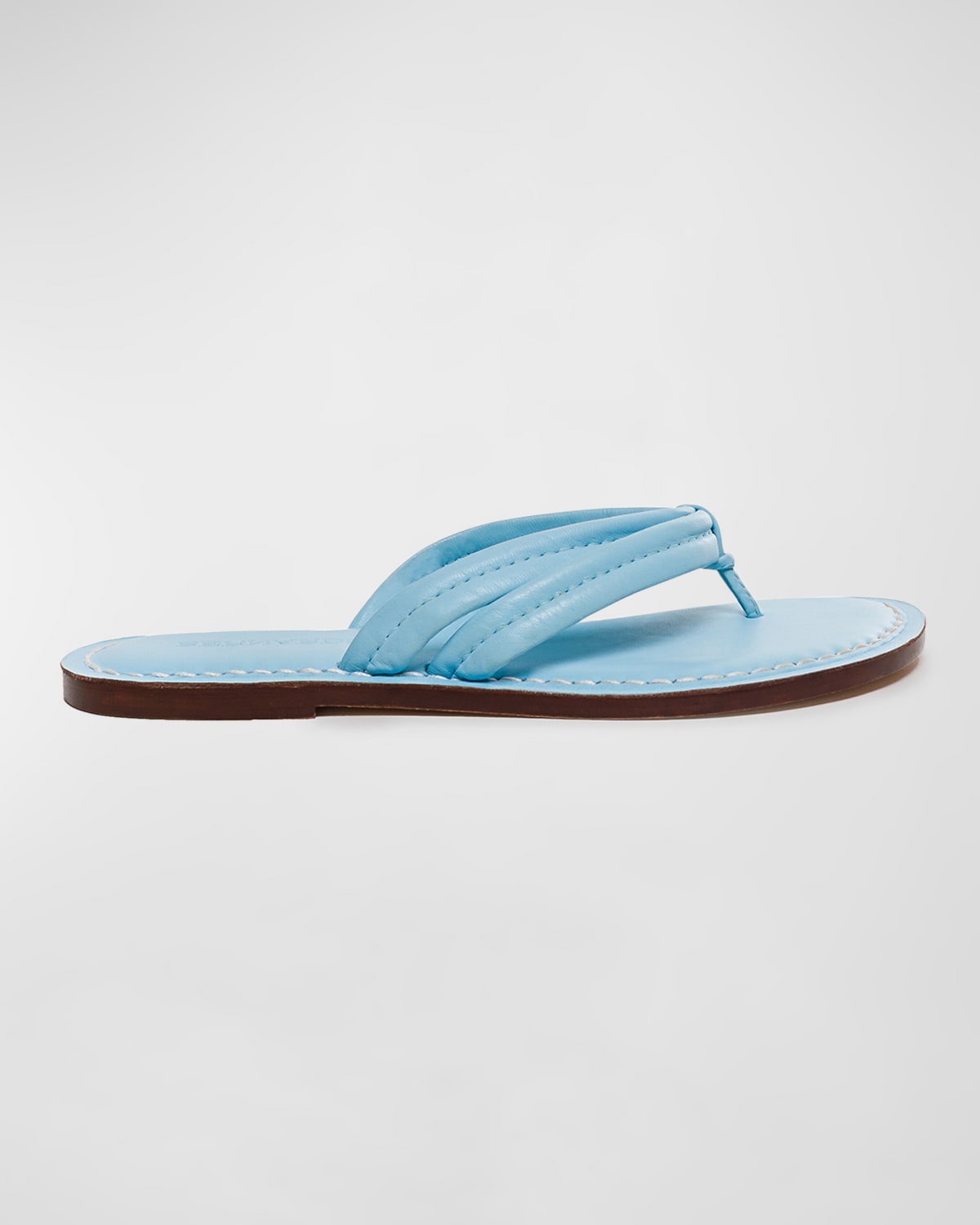 Bernardo Miami Leather Slide Sandals In Sky