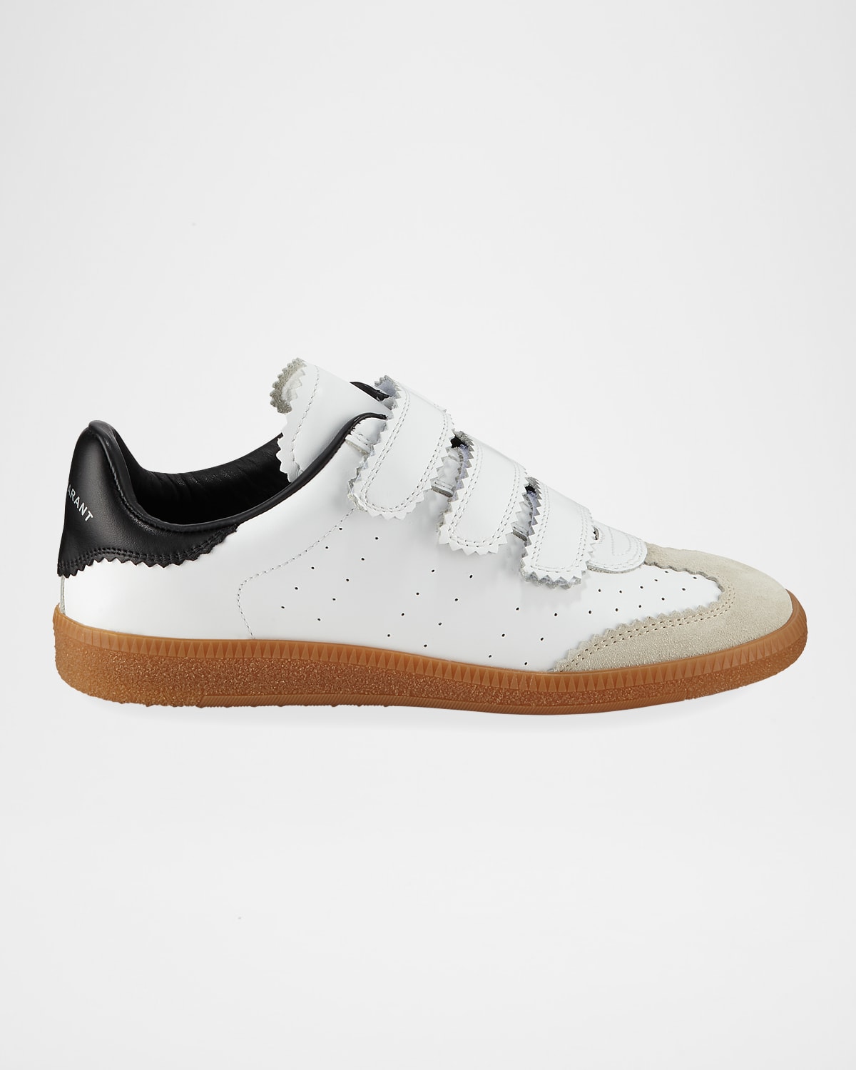 Isabel Marant Beth Grip Strap Sneakers In White
