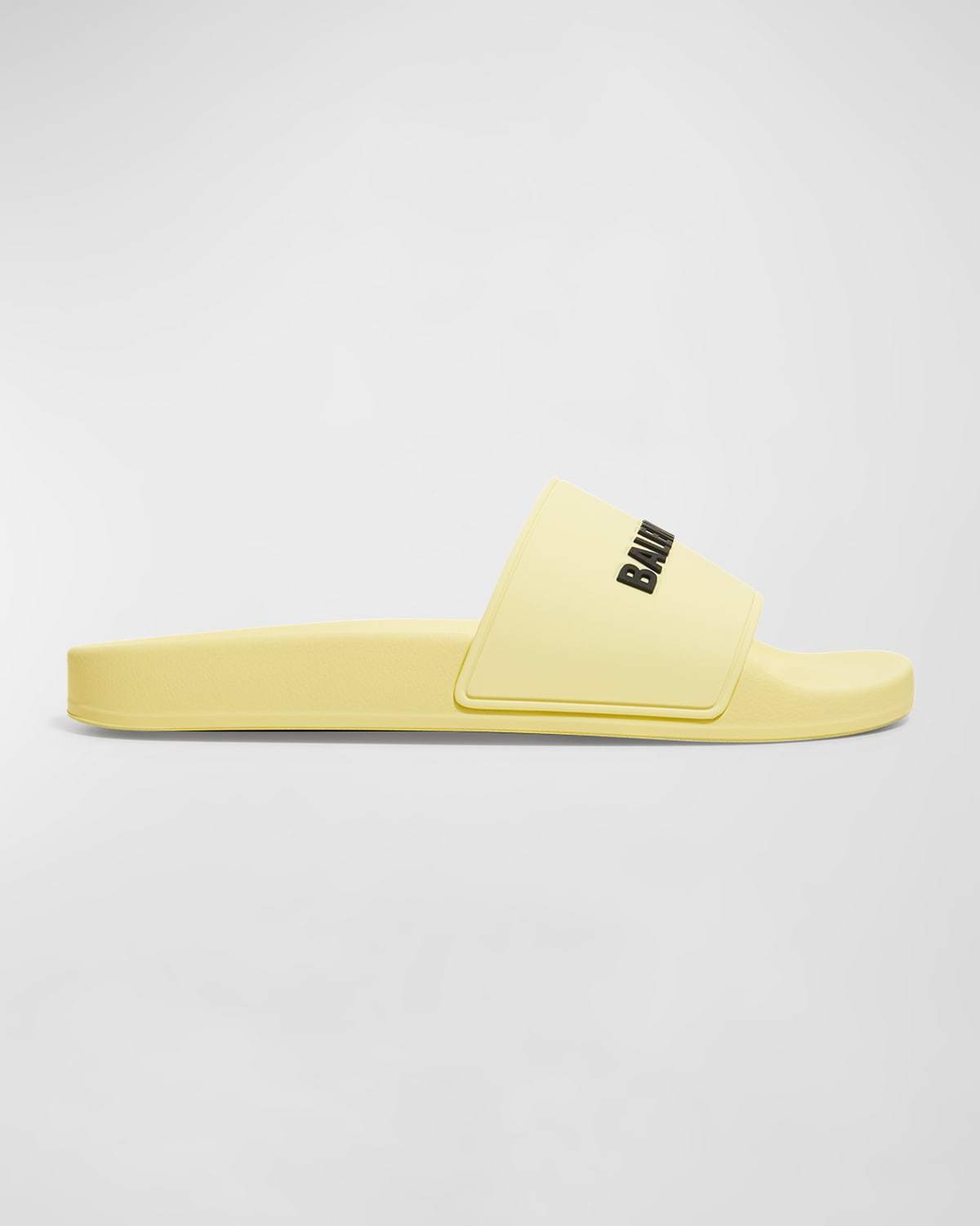 BALENCIAGA LOGO RUBBER POOL SLIDES