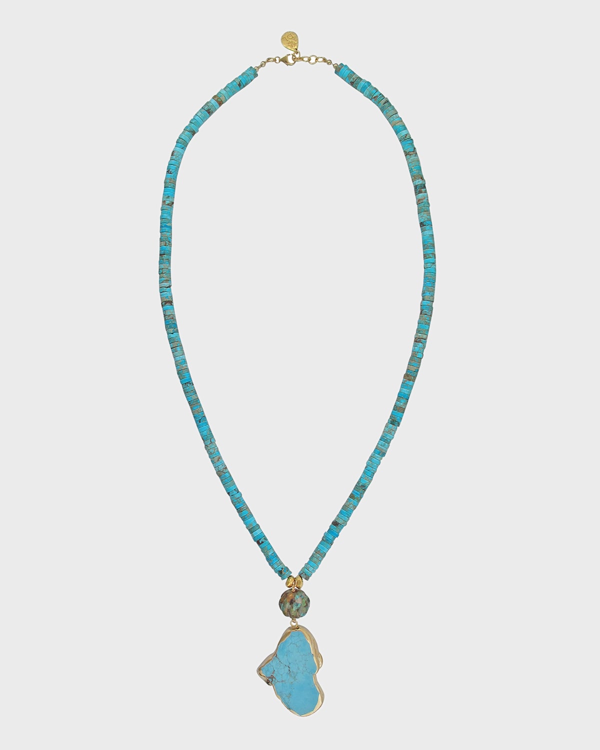 Devon Leigh Jasper & Turquoise Pendant Necklace