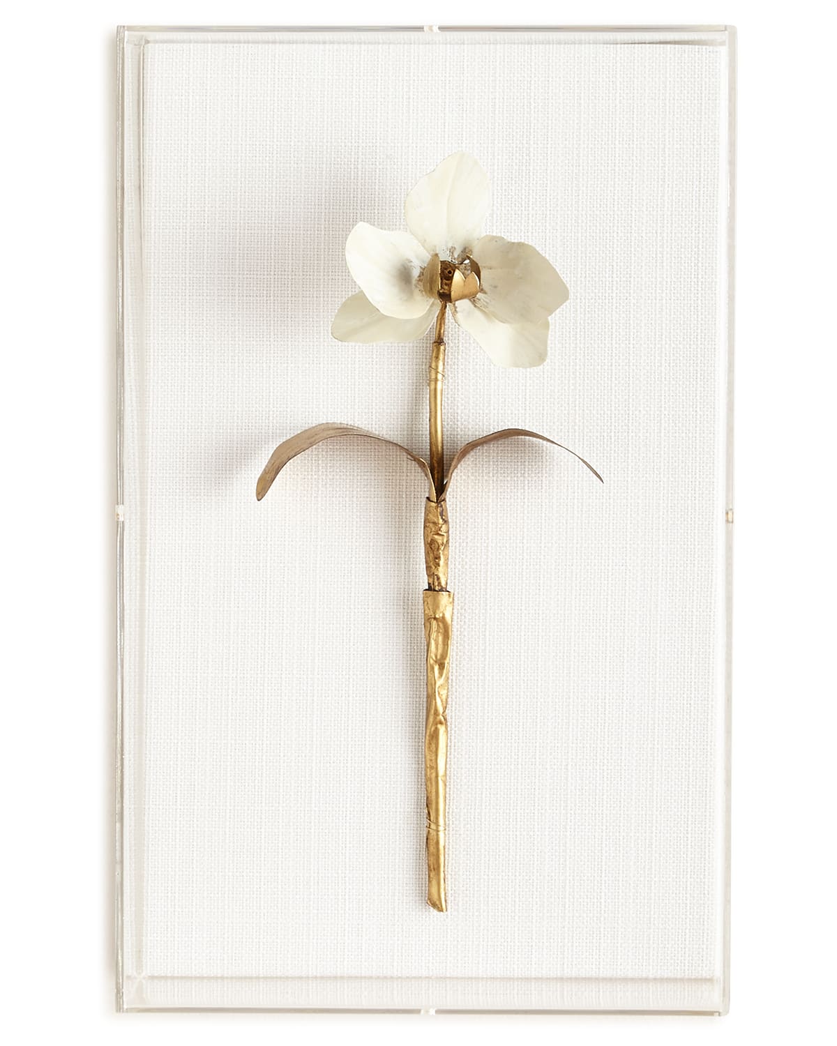 Tommy Mitchell Original Gilded Orchid 1 Study On Linen In Gold