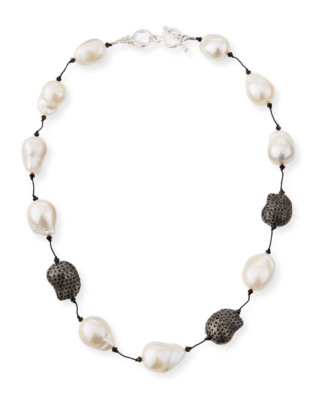 Margo Morrison Fifth Avenue Short Pearl & Spinel Necklace, 18"l