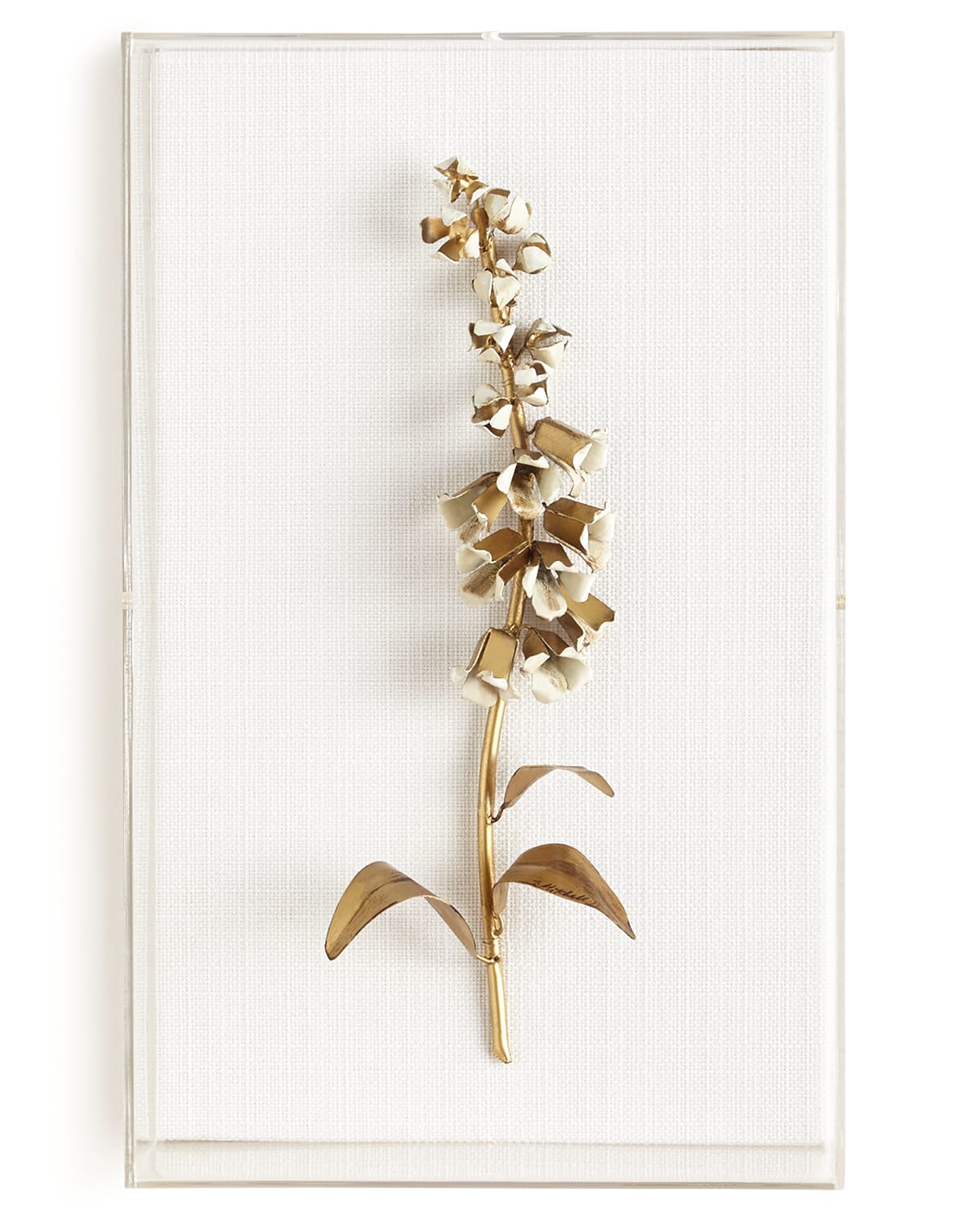 Tommy Mitchell Original Gilded Foxglove Study On Linen In Gold