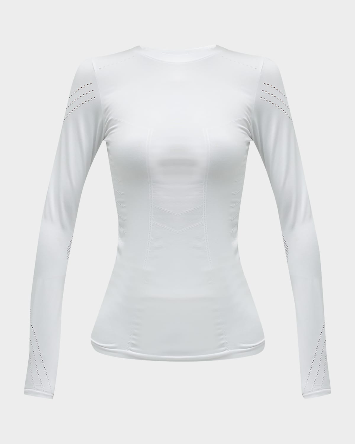 Magnetic Long-Sleeve Mesh Top