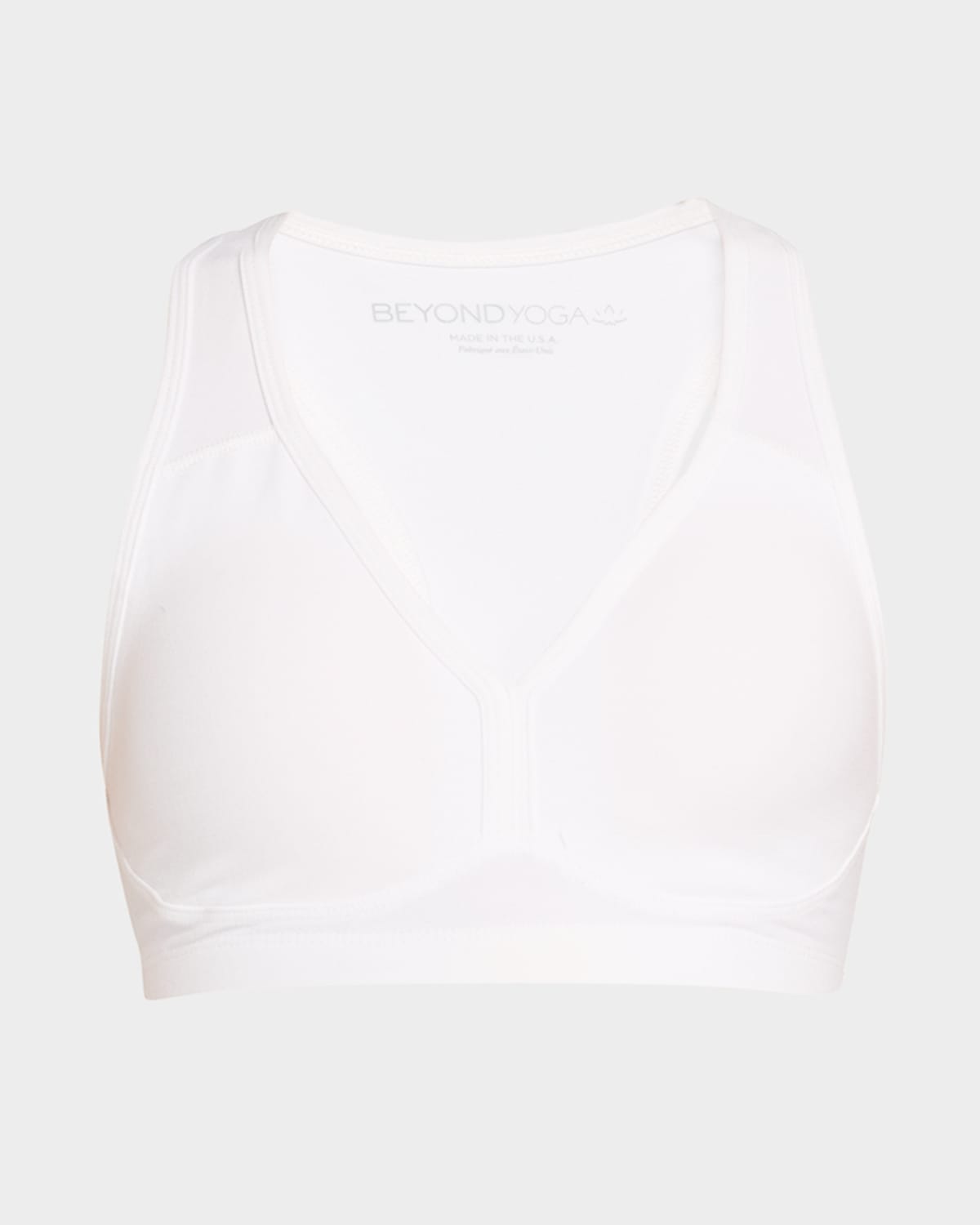 Beyond Yoga, Spacedye Lift Your Spirits Sports Bra (White)