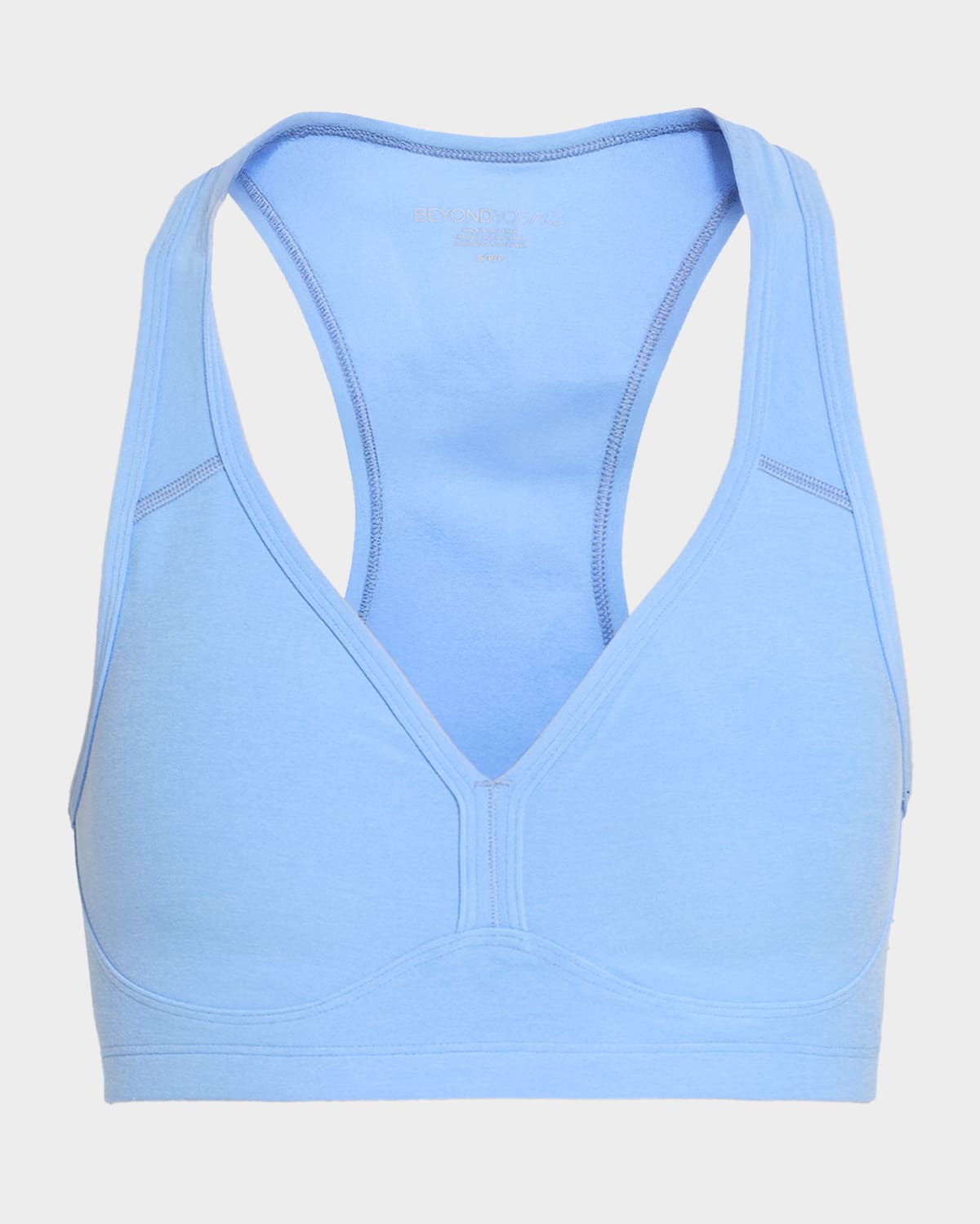 Beyond Yoga Spacedye Lift Your Spirits Active Bra In Blue