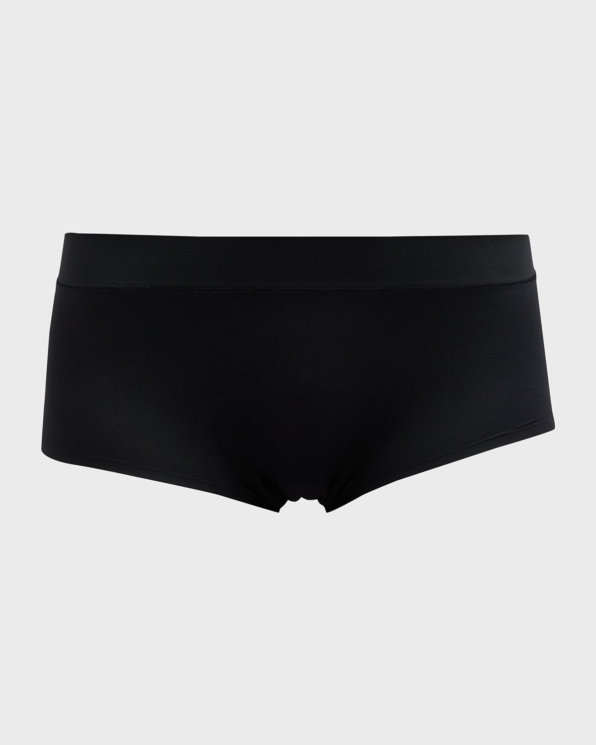 Shop Chantelle Soft Stretch Boyshort Briefs In Black