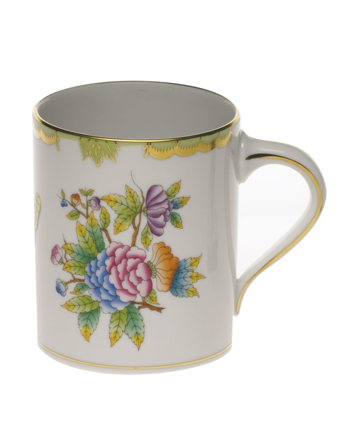 Herend Queen Victoria Coffee Mug In Multi Pattern