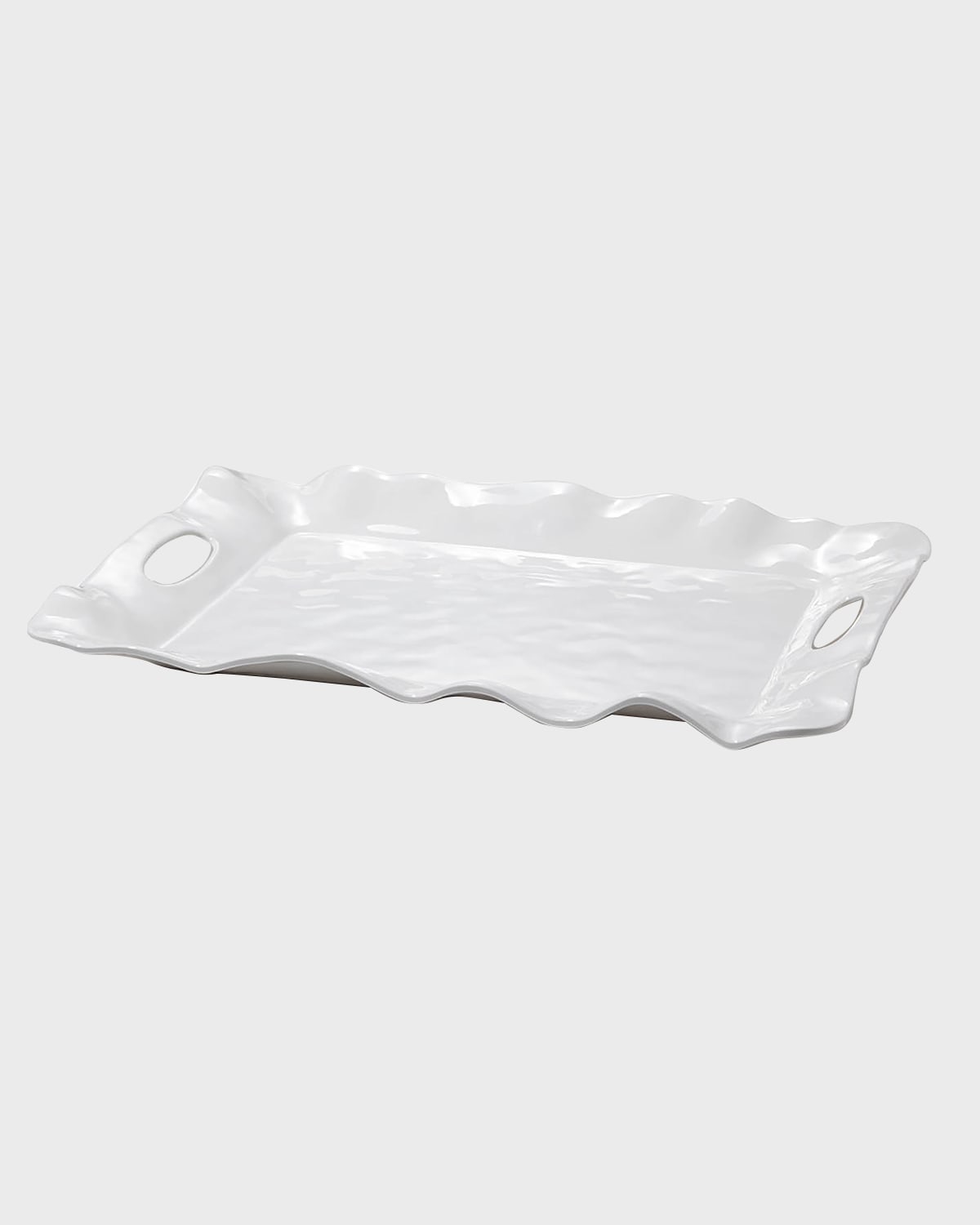 Shop Beatriz Ball Vida Havana Rectangle Tray With Handles In White