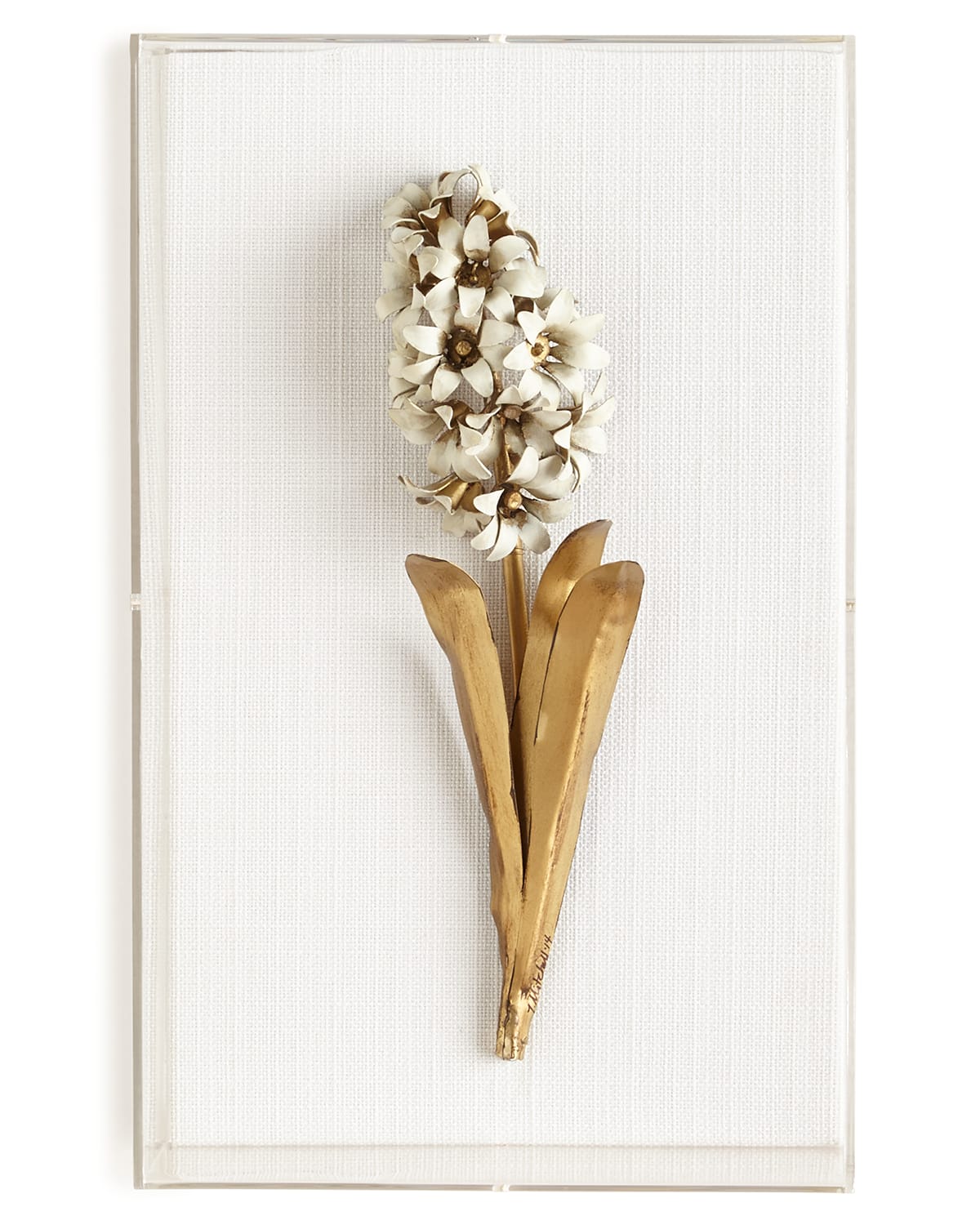 Tommy Mitchell Original Gilded Hyacinth Study On Linen In Gold