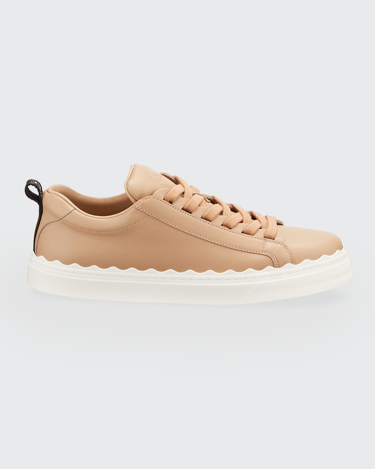 Chloé Lauren Low-top Leather Sneakers In Light Pink