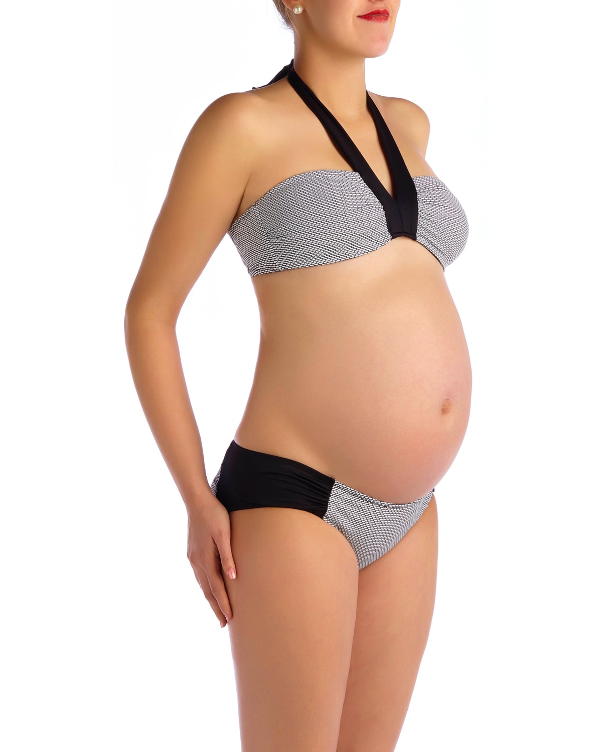 Maternity Montego Bay Textured Two-Piece Bikini Swim Set